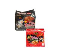 SPICEHUB Samyang Lot de 5 paquets de nouilles ramen au poulet chaud 140 g (2 paquets épicés et 5 nouilles de poulet chaud) 10 pièces au total