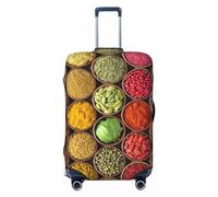 Spices And Herbs Housses de bagages de voyage élastiques pour valises de protection pour bagages de 45 à 32 cm, Noir, X-large