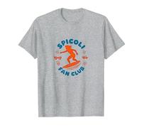 Spicoli Fan Club : Retro Surf Enthusiast Nostalgia T-Shirt, Homme, Gris Chiné, 6XL