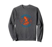 Spicoli Fan Club : Surf rétro Nostalgie enthousiaste Sweatshirt, Unisexe pour Adultes, Chiné Foncé, L