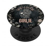 Spicy Books Girlie Dark Romance Book Merch Women Smutt Books PopSockets PopGrip Adhésif
