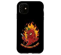 Spicy Chili Pepper Cartoon Can You Handle The Heat Coque pour iPhone 11