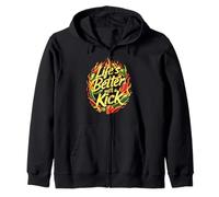 Spicy Chili Pepper Hot Food Life's Better with a Kick Design Sweat à Capuche