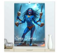 Spicy Fantasy - Göttinnen (hochwertiger Premium Wandkalender 2026 DIN A2 hoch), Kunstdruck in Hochglanz: Ein Kalender zeigt jeden Monat eine nackte ... in kunstvollen, mythologischen Darstellungen.
