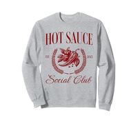 Spicy Food Hot Sauce Lover Social Club Sweatshirt