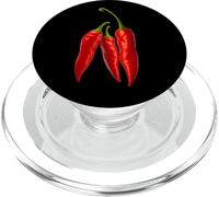 Spicy Hot Life Everyday with Red Chili Paper Graphic Designs PopSockets PopGrip pour MagSafe