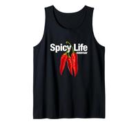 Spicy Life Everyday with Red Chili Paper Graphic Designs Débardeur
