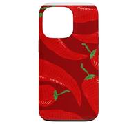 Spicy Red Pepper Pattern for Spice Addicts and Flavor Fans Coque pour iPhone 13 Pro