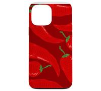 Spicy Red Pepper Pattern for Spice Addicts and Flavor Fans Coque pour iPhone 13 Pro Max