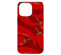 Spicy Red Pepper Pattern for Spice Addicts and Flavor Fans Coque pour iPhone 14 Pro Max