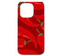 Spicy Red Pepper Pattern for Spice Addicts and Flavor Fans Coque pour iPhone 15 Pro
