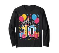 Spider 10e anniversaire garçon fille 10 ans dixième dix Spider Manche Longue