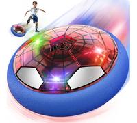 Spider Ballon de Foot Aéroglisseur, Air Power Football Enfant Jouet Garçon 3 4 5 6 7 8 9 Ans Hover Ball Rechargeable avec Lumière LED Soccer Aire de Jeux Intérieur Extérieur Cadeau Noël Anniversaire