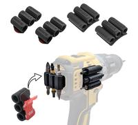 Spider BitGripper Étui à outils - 2 BitGripper v2 + 2 embouts magnétiques - Adhésif 3M haute résistance avec trois aimants intégrés pour un accès facile à six embouts de tournevis