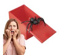 Spider Box Prank - Fun Scary Toy Practical Joke with Fake Spiders, Realistic Spider, Fun Prank Stuff, Prank Kit pour adultes, Joke Parties, Boys, Christmas, Halloween