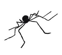 Spider Decoration, Giant Halloween Light-Up, Spider Decor Battery Operated, Voice Control Plush Toy, Spooky Vibration Effect, Party Supplies for Home Yard Lawn, 1 Piece, Black