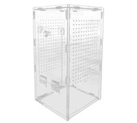 Spider Enclosure - Jumping Spider Habitat | Acrylic Tarantula Enclosure | Escape-Proof Tank Pet Ventilated Reptile Animal Cage for Breeding Observation Frog Lizard Keeping Turtle Praying Home Display