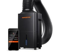 SPIDER FARMER Déshumidificateur de tente de culture avec pompe et contrôle de l'humidité, déshumidificateur automatique ultra silencieux équipé d'un contrôle intelligent, affichage numérique LED,