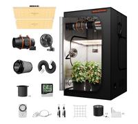 Spider Farmer Kit complet de culture SF4000 LED pour plantes - Spectre complet - Intensité variable - Tente de culture hydroponique - 120 x 120 x 200 cm - Tente de culture hydroponique avec