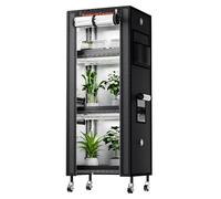 SPIDER FARMER Plant Holder Grow Light Kit, porte - plantes à 4 couches avec 6 lampes LED à spectre complet de 30cm et growtent pour la croissance initiale des plantes de semences 40x30x120cm