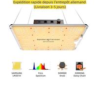 Spider Farmer SF1000 100W 2x2FT LED pousse la lumière avec pilote Smart APP Control pour pousser la tente led grow light