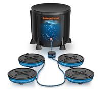 Spider Farmer Système d'arrosage automatique alimenté par gravité, aucune alimentation nécessaire, lot de 4 systèmes d'arrosage automatique avec réservoir de 50 litres, base de pot en tissu pour