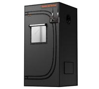 Spider Farmer Tente de Culture de qualité Professionnelle 60x60x120cm Tente de Culture hydroponique épaisse fabriquée en Toile Mylar pour Culture intérieure avec lumière de Croissance SF1000