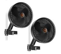 Spider Farmer Ventilateur Clip 6"" Moteur EC WiFi 10 Vitesses IP54 Oscillation Tente de Culture, 2PCS