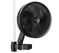 SPIDER FARMER Ventilateur de tente de culture de 15,2 cm avec 10 vitesses de vent dynamiques et oscillation à 10 niveaux, moteur EC, résistant aux intempéries IP-44, ventilateur à clip oscillant