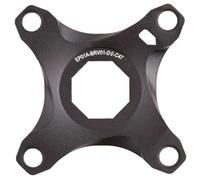 spider, for Brose System, for chainline 45 mm, alloy, with chainguard adapter, black anodized, on euroholecard