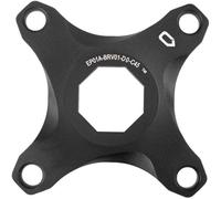 spider, for Brose System, for chainline 45 mm, alloy, without chainguard adapter, black anodized, on euroholecard