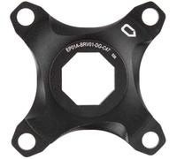 spider, for Brose System, for chainline 47 mm, alloy, with chainguard adapter, black anodized, on euroholecard