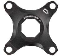 spider, for Brose System, for chainline 47 mm, alloy, without chainguard adapter, black anodized, on euroholecard