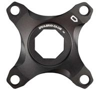 spider, for Brose System, for chainline 49 mm, alloy, without chainguard adapter, black anodized, on euroholecard