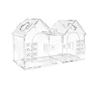 Spider Habitat Tank, Acrylic Reptile Enclosure, Transparent Case with Ventilation Design, Resin Cage with Strong Build, 9.45x5.71x4.17 Inches Pet Accessory, Daily Shelter for Tarantula Scorpion Mantis