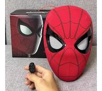 Spider Hero Mask with Remote Control - Mobile Mechanical Eye - Realistic Spider Superhero Full Face Mask - Moving Lens - Portable Film Accessory - for Men