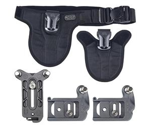 SPIDER HOLSTER SpiderPro Système double caméra sans miroir v2 pour transporter deux appareils photo professionnels et équipement lourd avec ceinture avec étuis autobloquants intégrés pour un accès