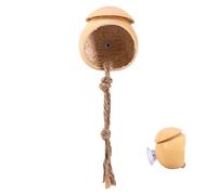 Spider House, Natural Handmade Gourd Shape Spider Enclosure Shelter, Wood, Silicone Terrarium Decor and Landscape Reptile Accessories for Pet Lizards and Frogs, 5x15cm