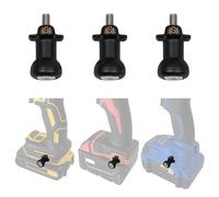 Spider Lot de 2 Porte-Outils - Goupilles de perçage - Se Fixe sur Le côté de n'importe Quelle Marque de perceuse électrique et Tournevis avec vis fournies - S'associe avec étui à Outils Spider et