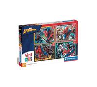 Spider-Man 4 Puzzles Enfant progressifs 12 / 16 / 20 / 24 pieces - Super Heros, Homme araignee - Des 3 ans - Set evolutif + carte