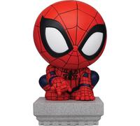 Marvel Comics Tirelire Spider-Man accroupi – Figurine PVC 3D étanche et anti-choc
