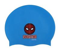 Spider-Man Bonnet de Bain Marvel Silicone pour Enfants 3+ | Extensible et Confortable Bonnet de Bain Enfant Taille Universelle pour la Piscine (Bleu Spiderman)