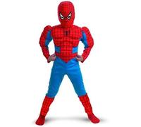 Spider-Man Comic Muscle Figure Child Costume Medium (7-8)
