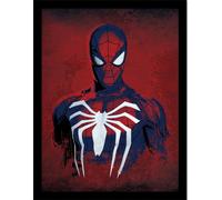 Spider-Man - L'araignée sur la poitrine Poster encadré PM8540 (40 cm x 30 cm) (Rouge)