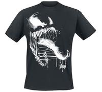 SPIDER-MAN Marvel Games 2 - Venom Splatter Homme T-Shirt Manches Courtes Noir XXL