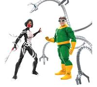 Spider-Man Marvel Legends Series 60th Anniversary Marvel Silk and Doctor Octopus Lot de 2 figurines d'action de 15,2 cm, 9 accessoires (exclusivité Amazon)