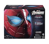Spider-Man Marvel Legends Series Iron Spider Casque électronique avec yeux brillants, 6 réglages de lumière et ajustement réglable, couleur rouge