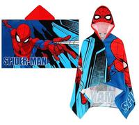 SPIDER-MAN Marvel Serviette à capuche pour enfants Poncho Avengers Serviette de bain Grande taille