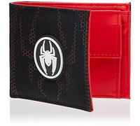 Spider-Man: Miles Morales Homme Portefeuille Noir, polyuréthane, Polyester,