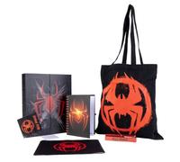 Spider-Man Miles Morales Set Cadeau de Bureau pour Enfant et Adolescent - Pack Papeterie sous Licence Officielle avec Sac fourre-Tout Noir, carnet à Spirale et étui, idéal pour l'école et Cadeau